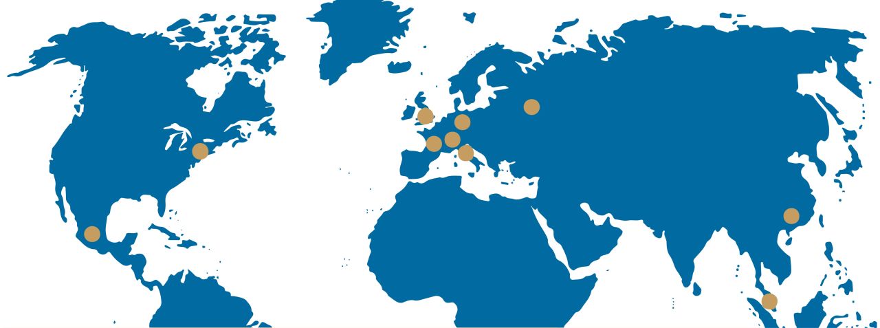 RONDO Weltkarte mit Tochtergesellschaften